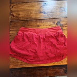 lululemon Pace Rival Tennis Skirt Size 10, Red